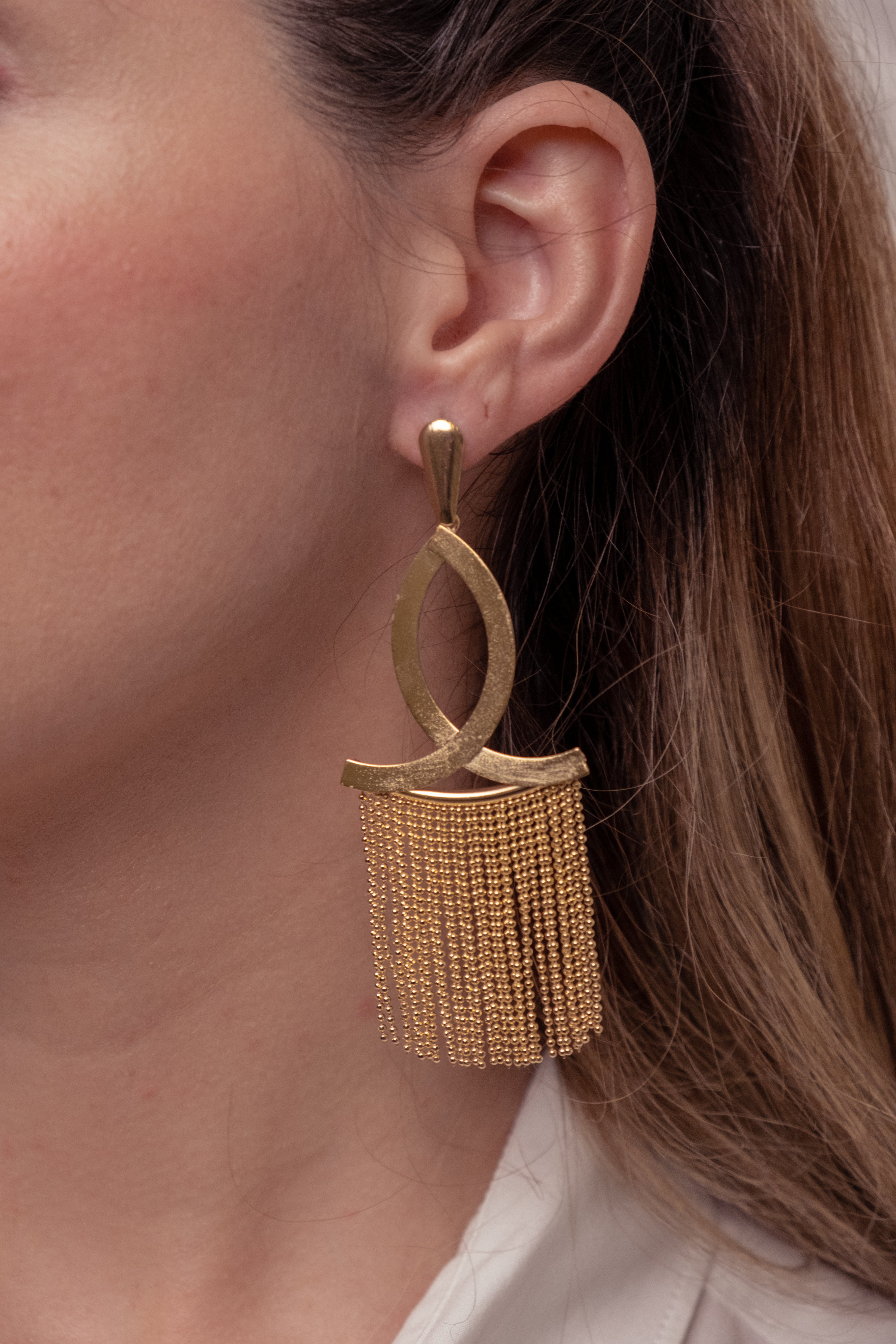 Artemisa 18K Gold Filled Earrings (Handmade in Brazil)