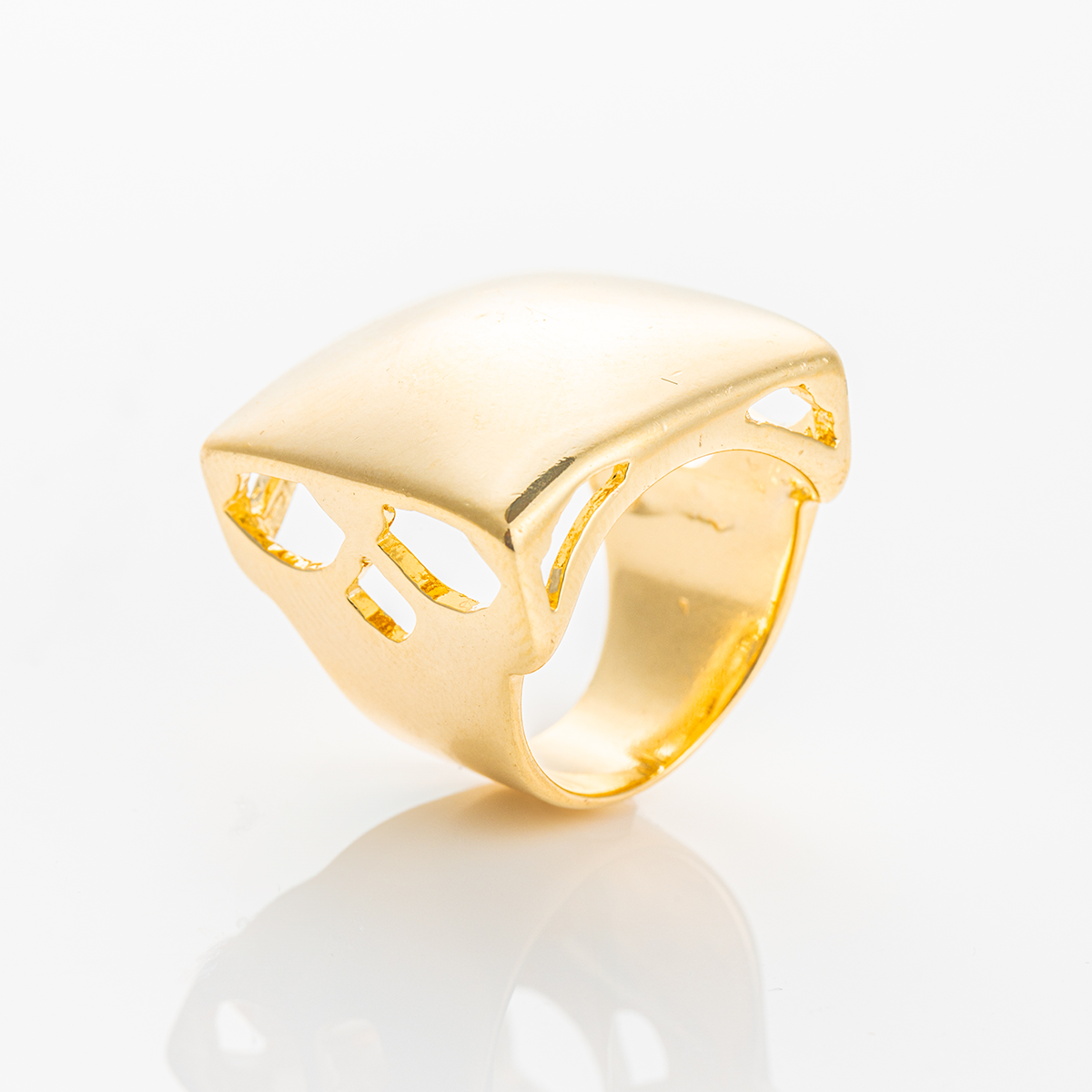 High-Quality Double Coating 18K Gold Filled Ring #22
