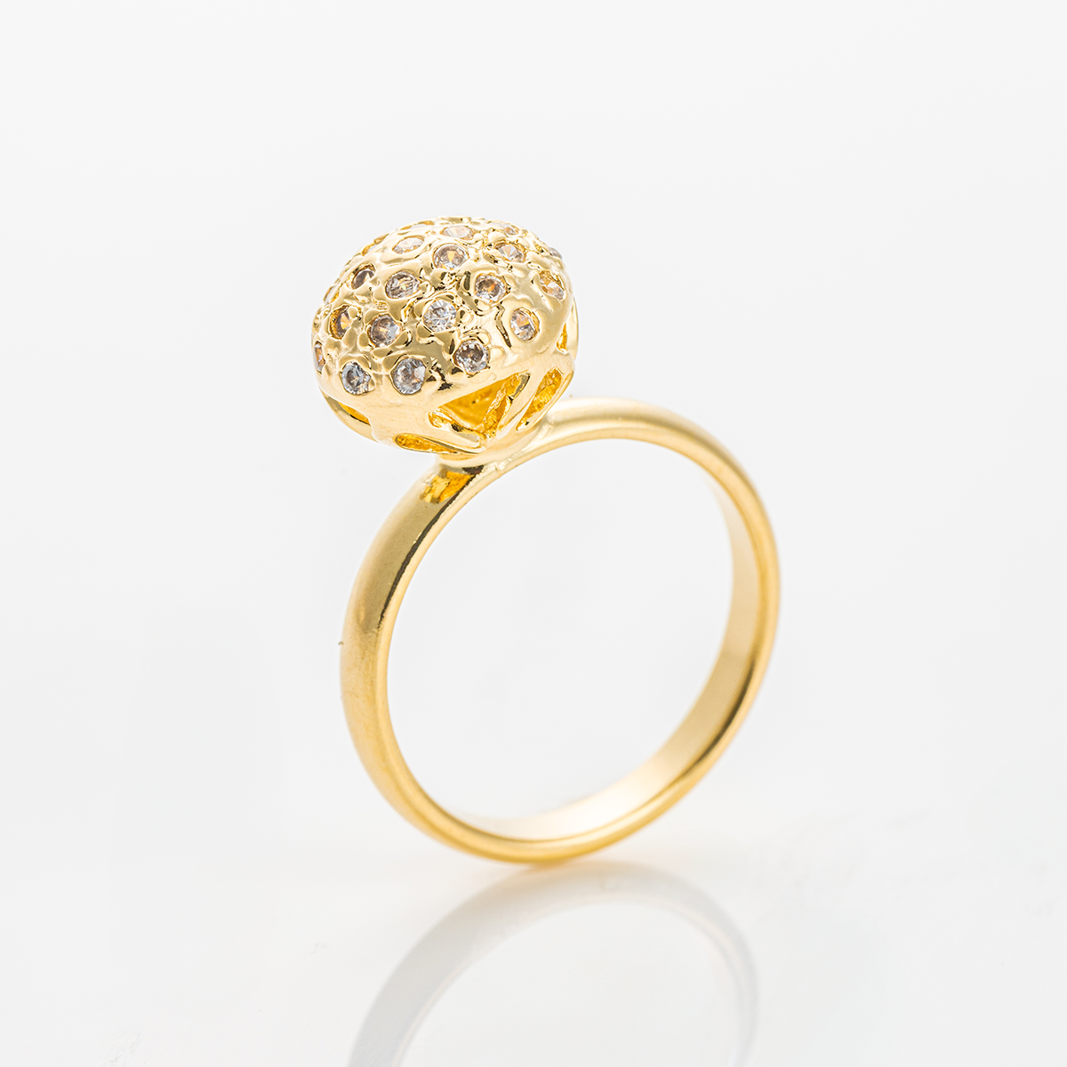 High-Quality Double Coating 18K Gold Filled Ring #28