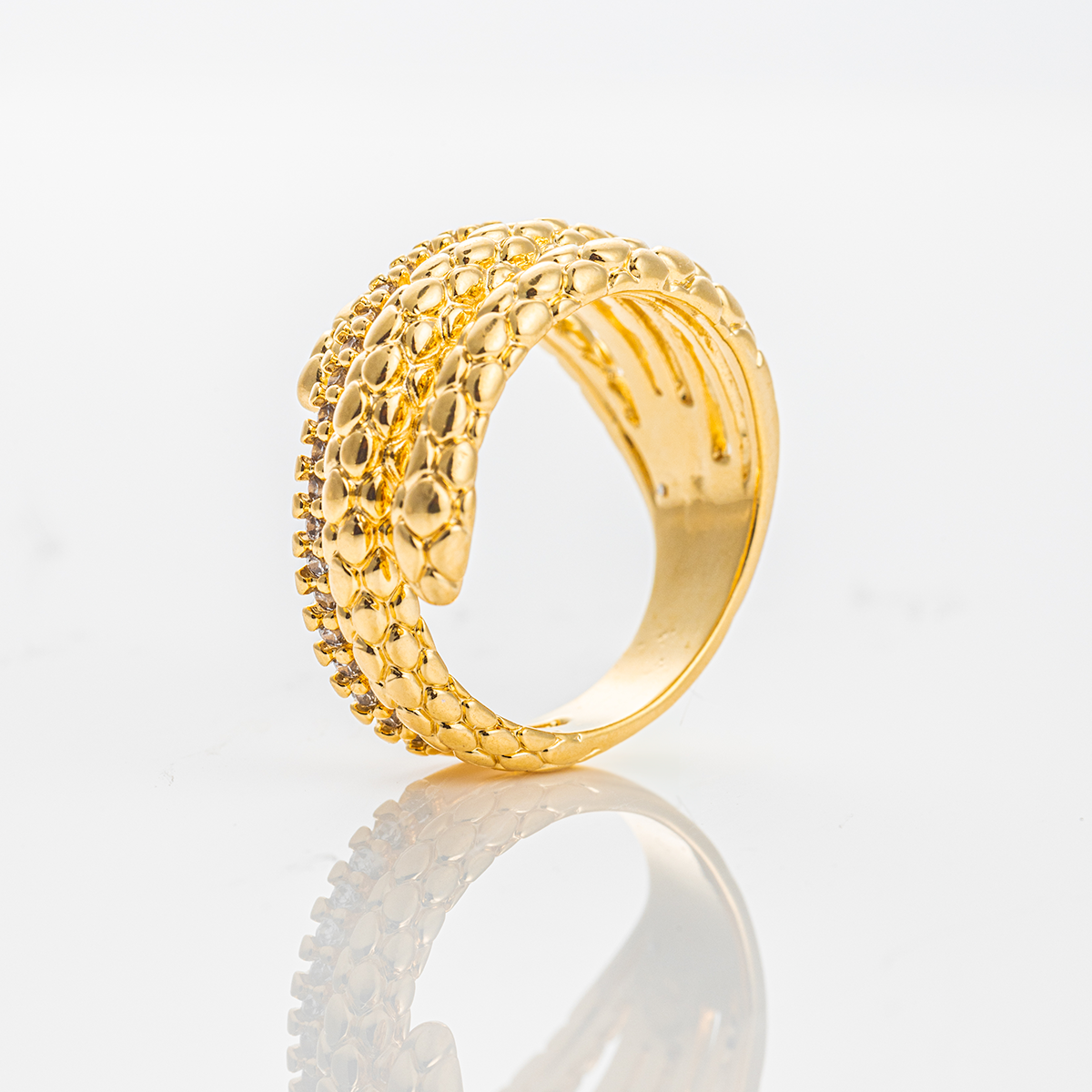 High-Quality Double Coating 18K Gold Filled Ring #29