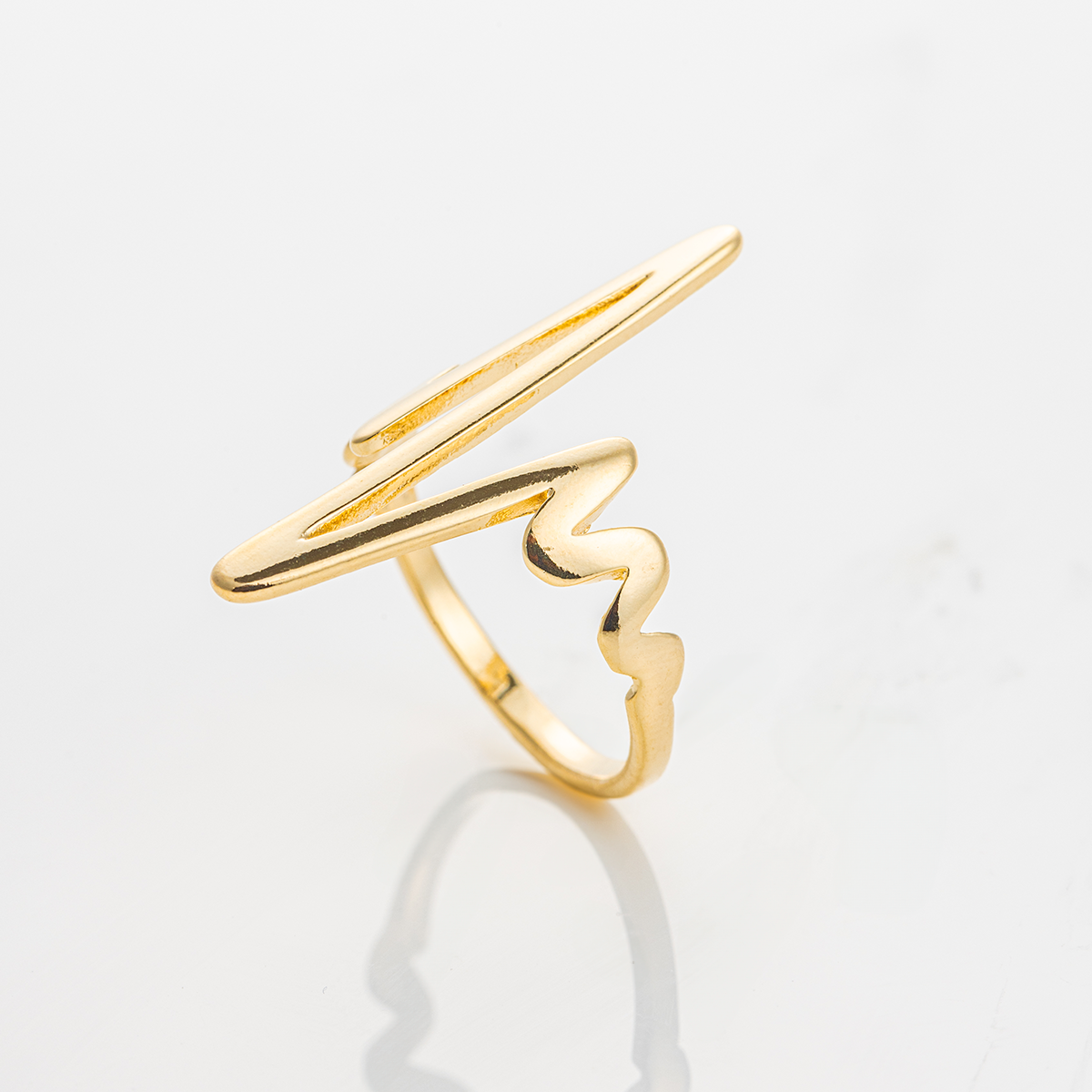 High-Quality Double Coating 18K Gold Filled Ring #32