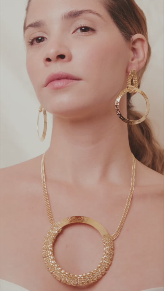 
                      
                        Load and play video in Gallery viewer, Amber 18k Gold FIlled set, Handmade in Brasil
                      
                    
