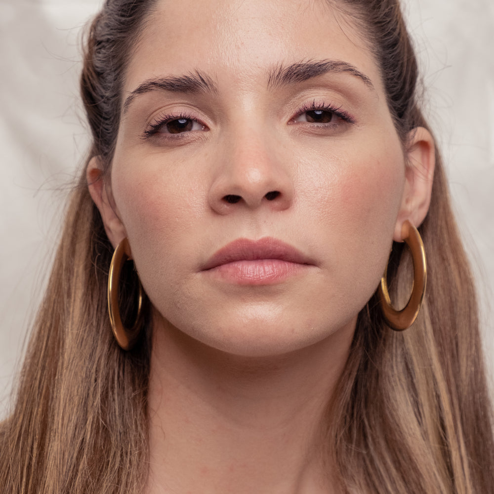 
                      
                        Telmis, 18k high quality Gold Filled Earrings, Hand made in Brazil
                      
                    