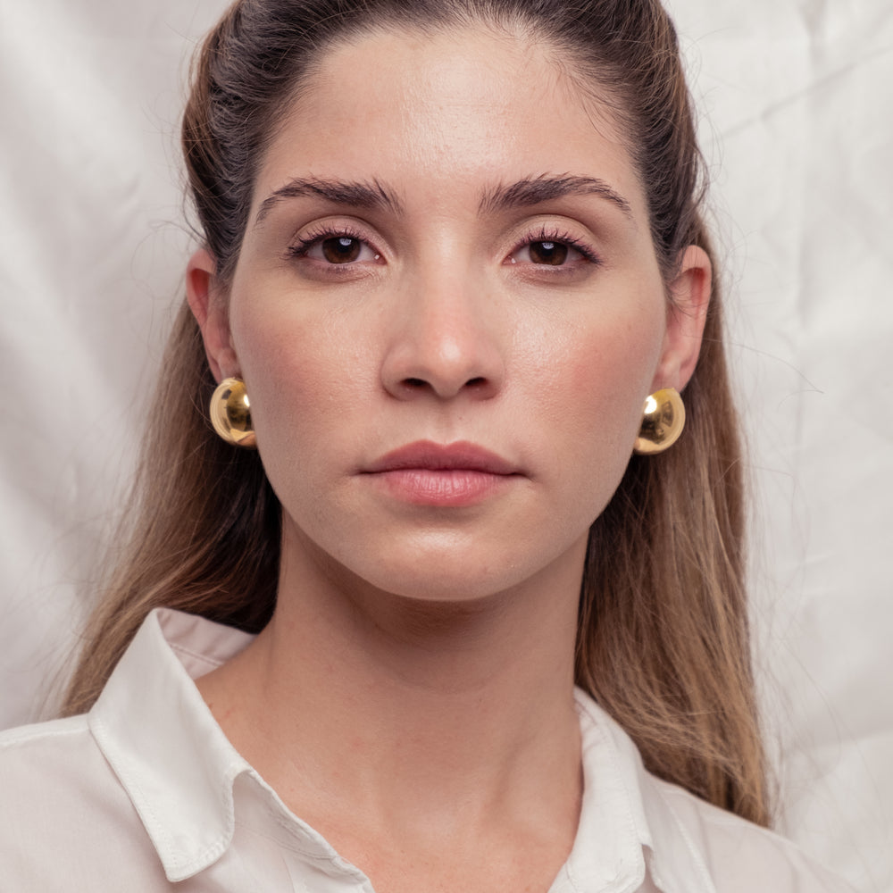 
                      
                        Maracana, 18k high quality Gold Filled Earrings, Hand made in Brazil
                      
                    