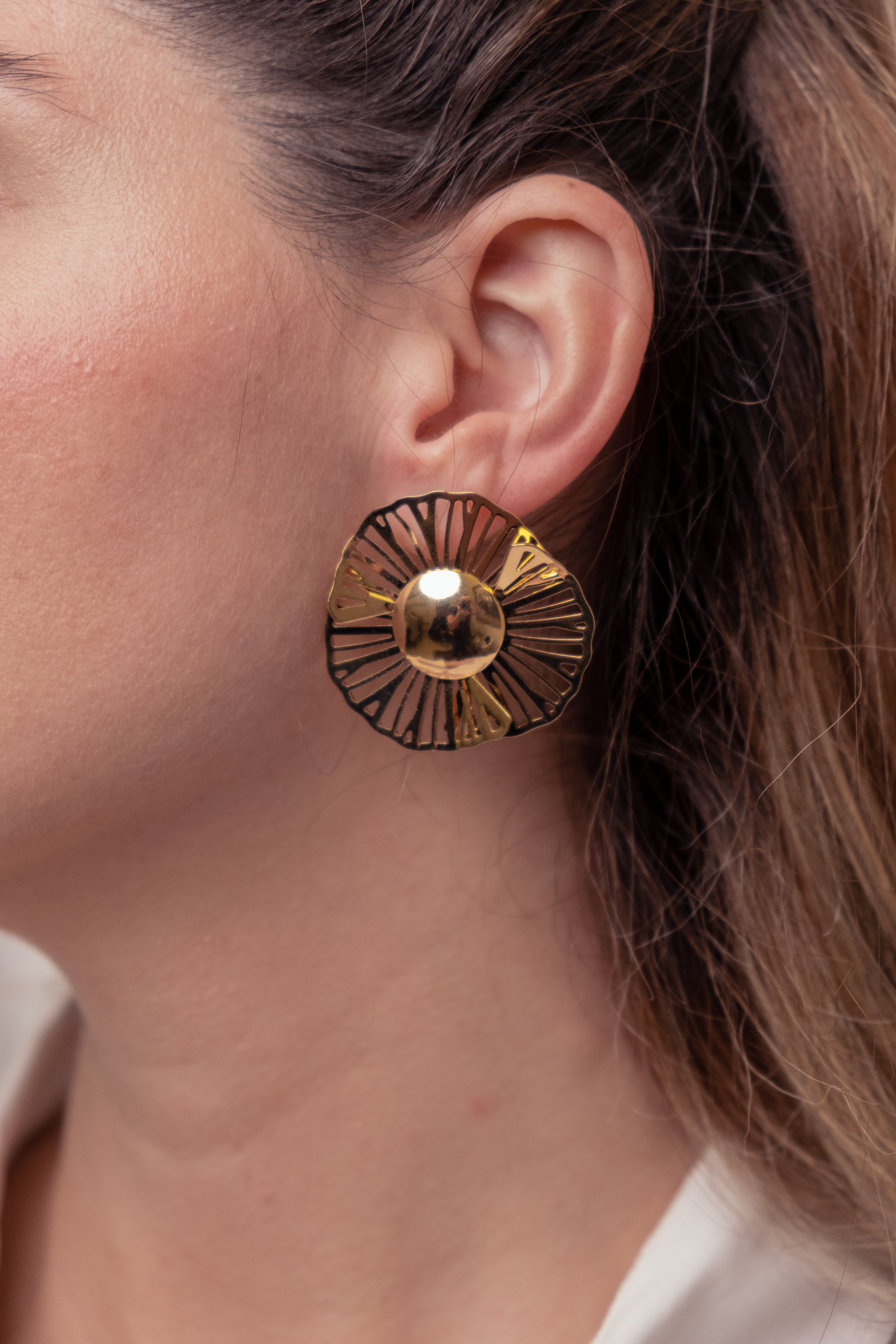 Alhambra 18K Gold Filled Earrings (Handmade in Brazil)
