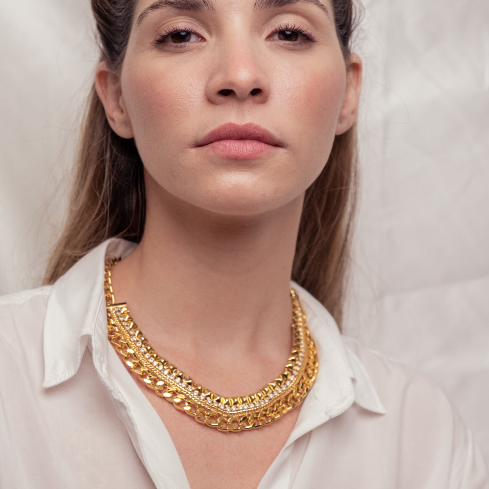
                      
                        Havana, 18k high quality Gold Filled Necklace, Hand made in Brazil
                      
                    