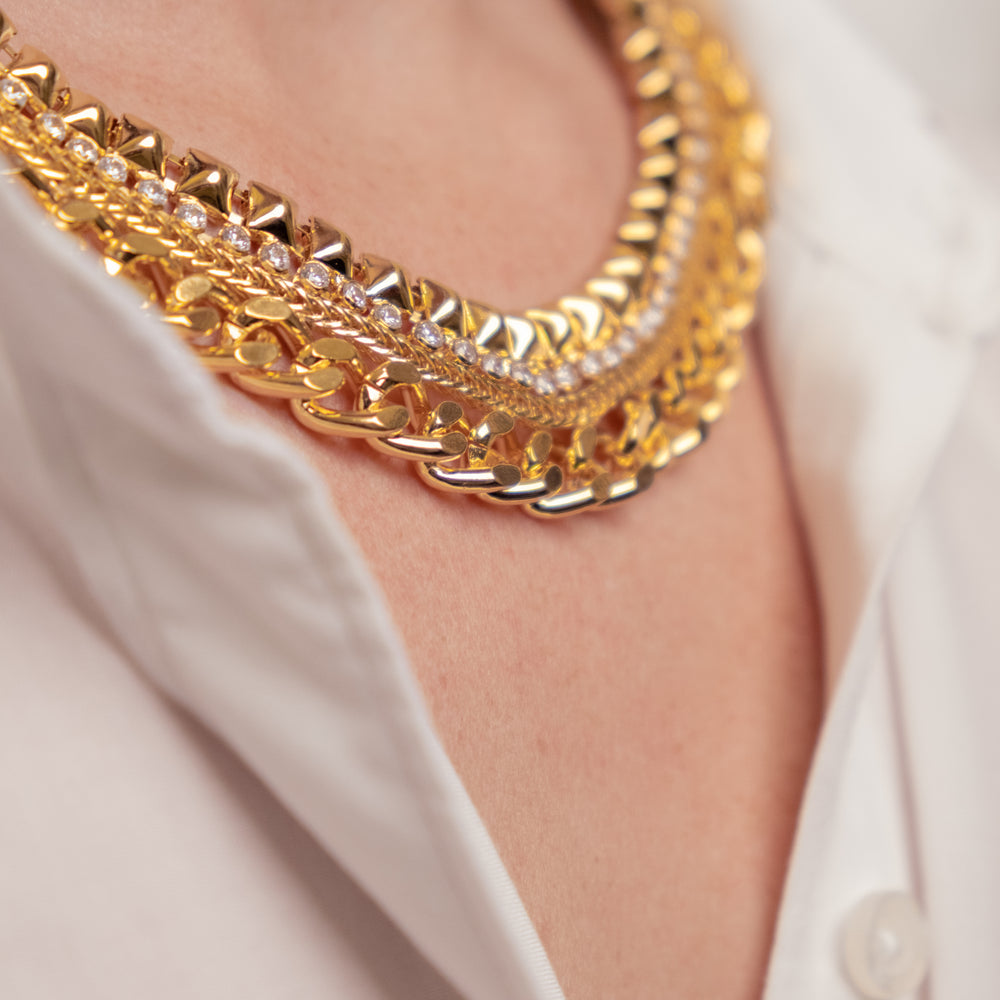 
                      
                        Havana, 18k high quality Gold Filled Necklace, Hand made in Brazil
                      
                    