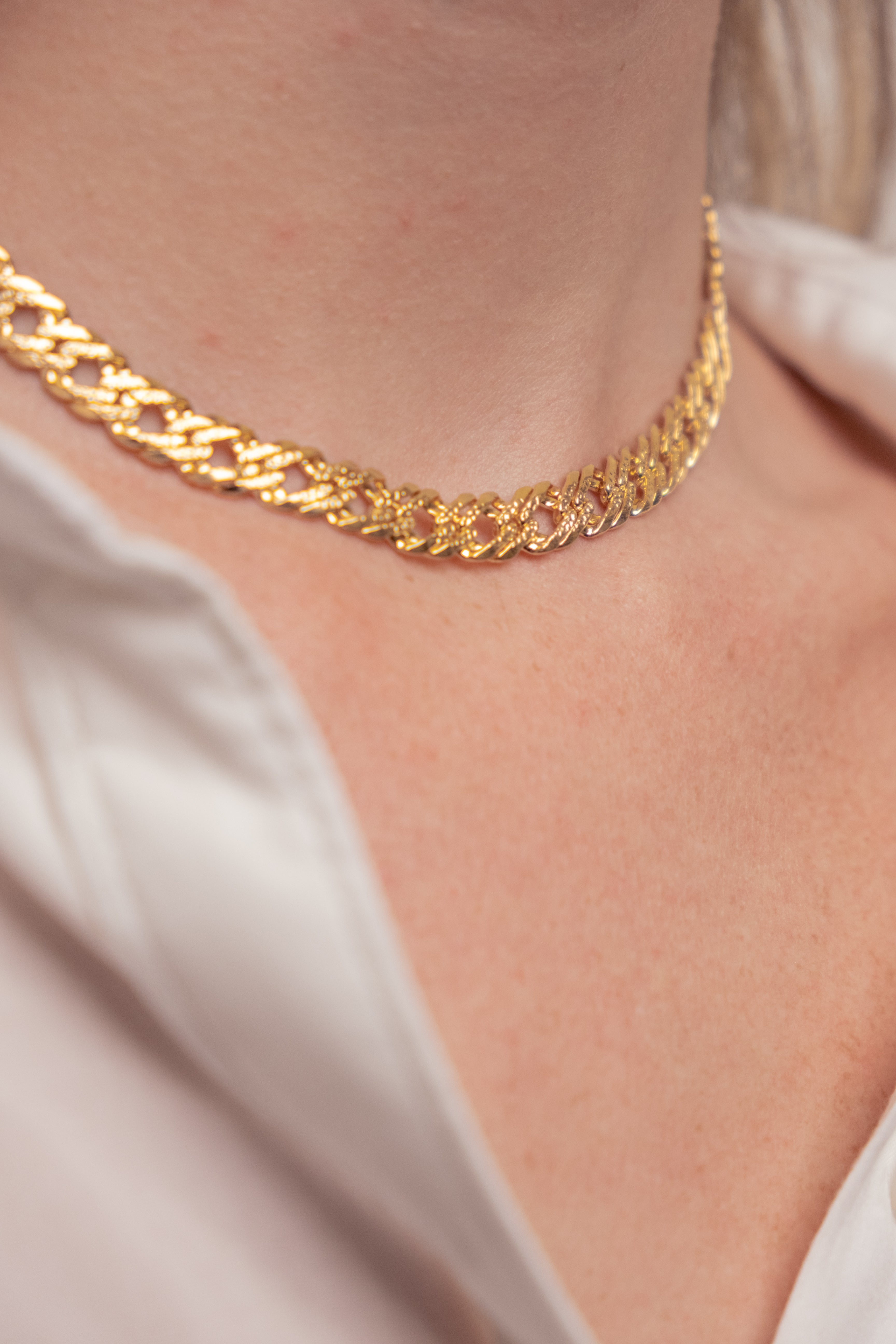 April 18K Gold Filled Necklace (Handmade in Brazil)
