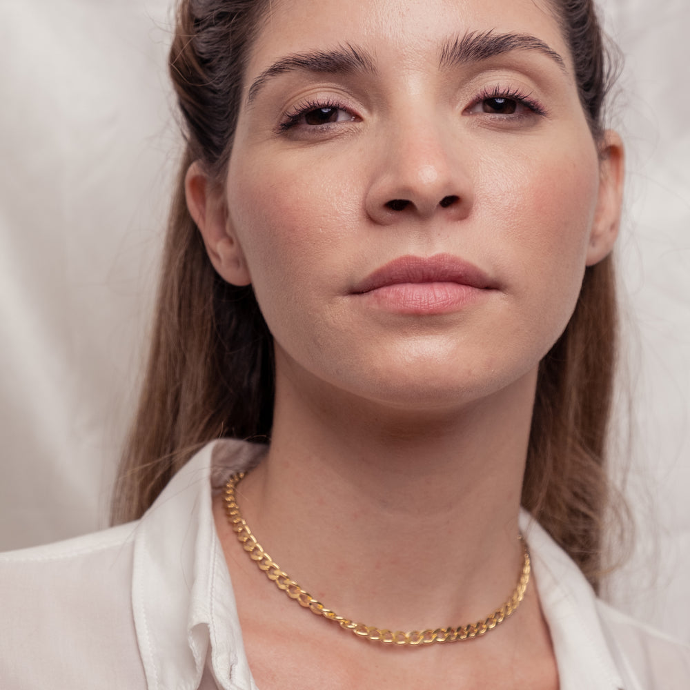 
                      
                        Dayana, 18k high quality Gold Filled Necklace, Hand made in Brazil
                      
                    