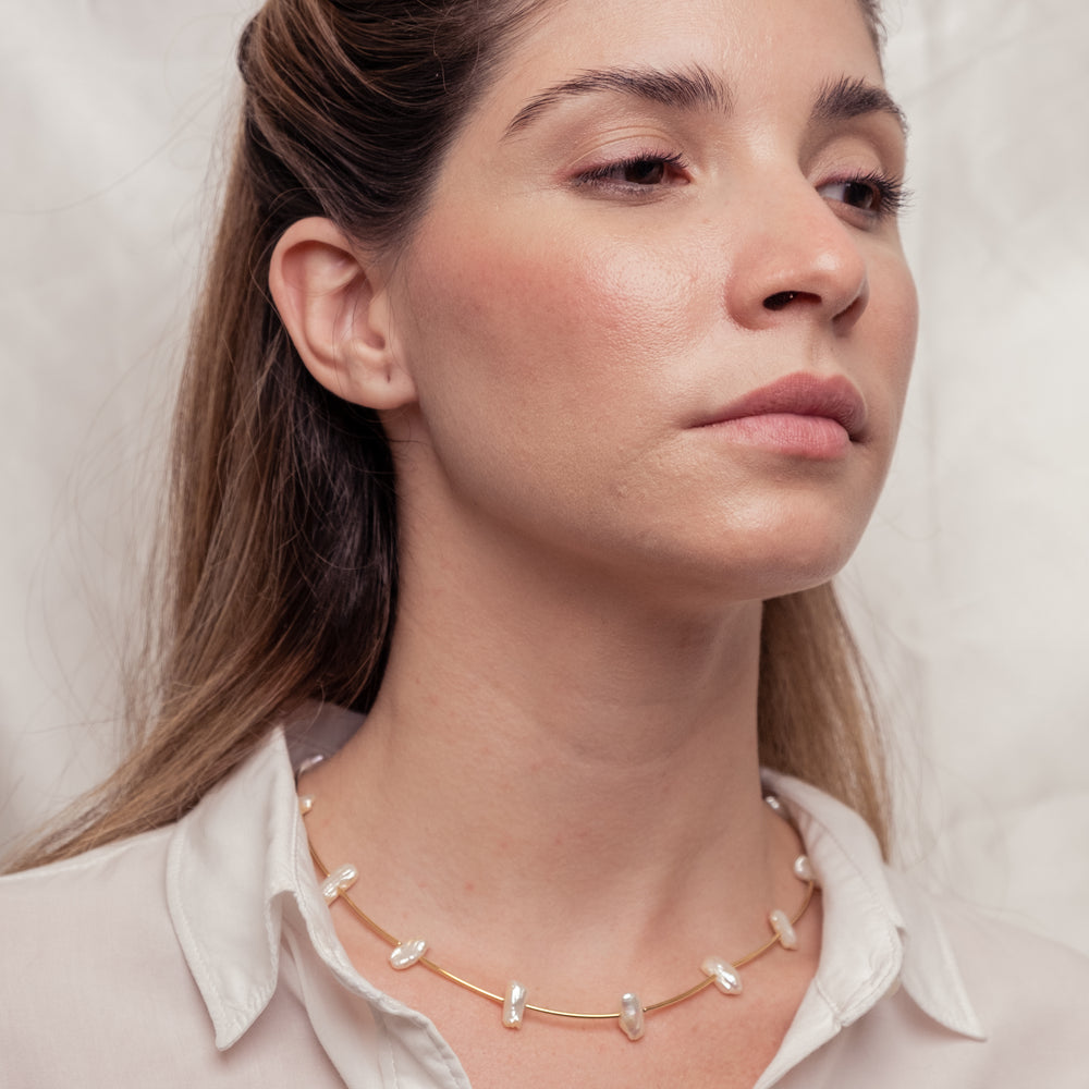
                      
                        Perlas 18k high quality Gold Filled Necklace, Hand made in Brazil
                      
                    