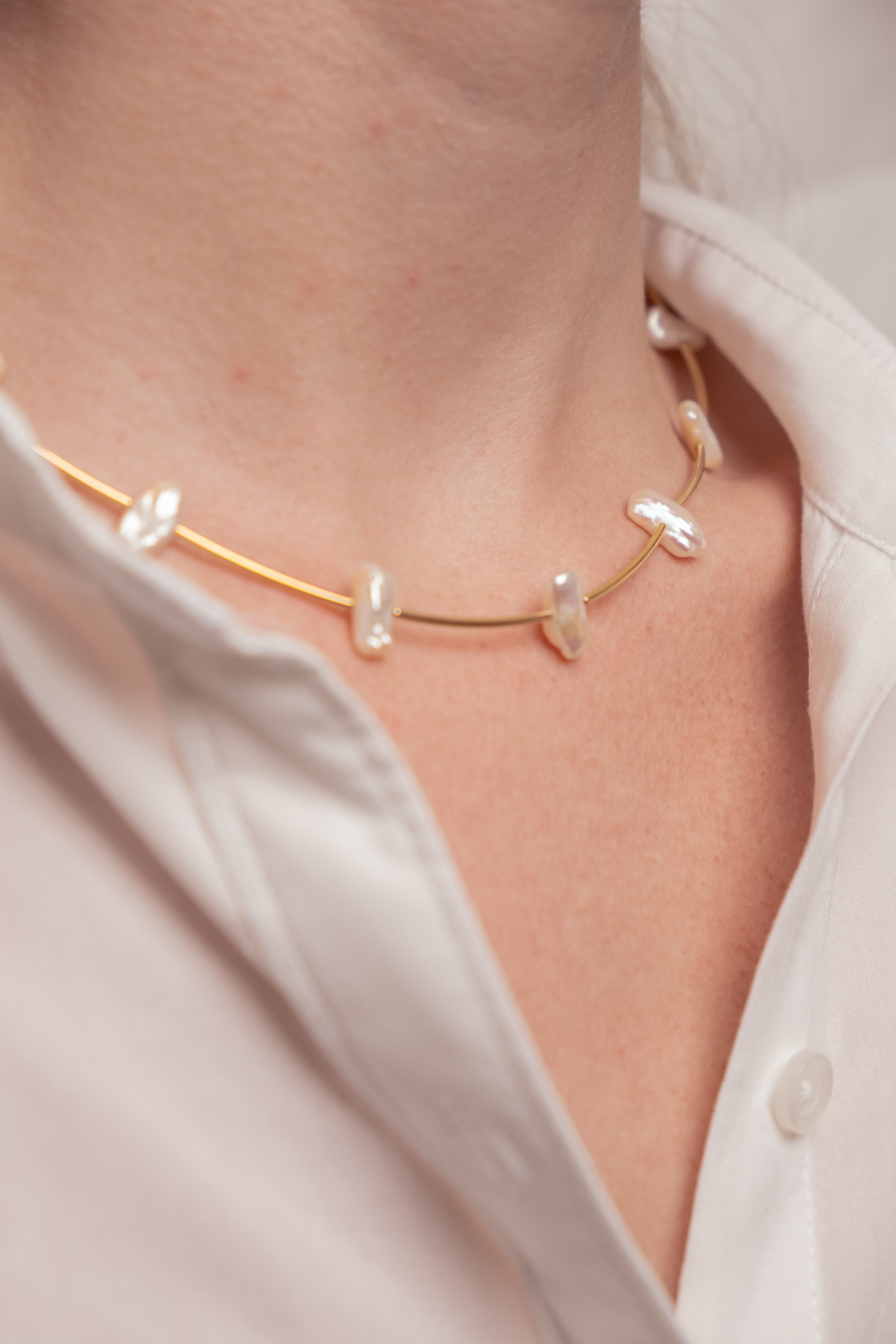 Perlas 18K Gold Filled Necklace (Handmade in Brazil)