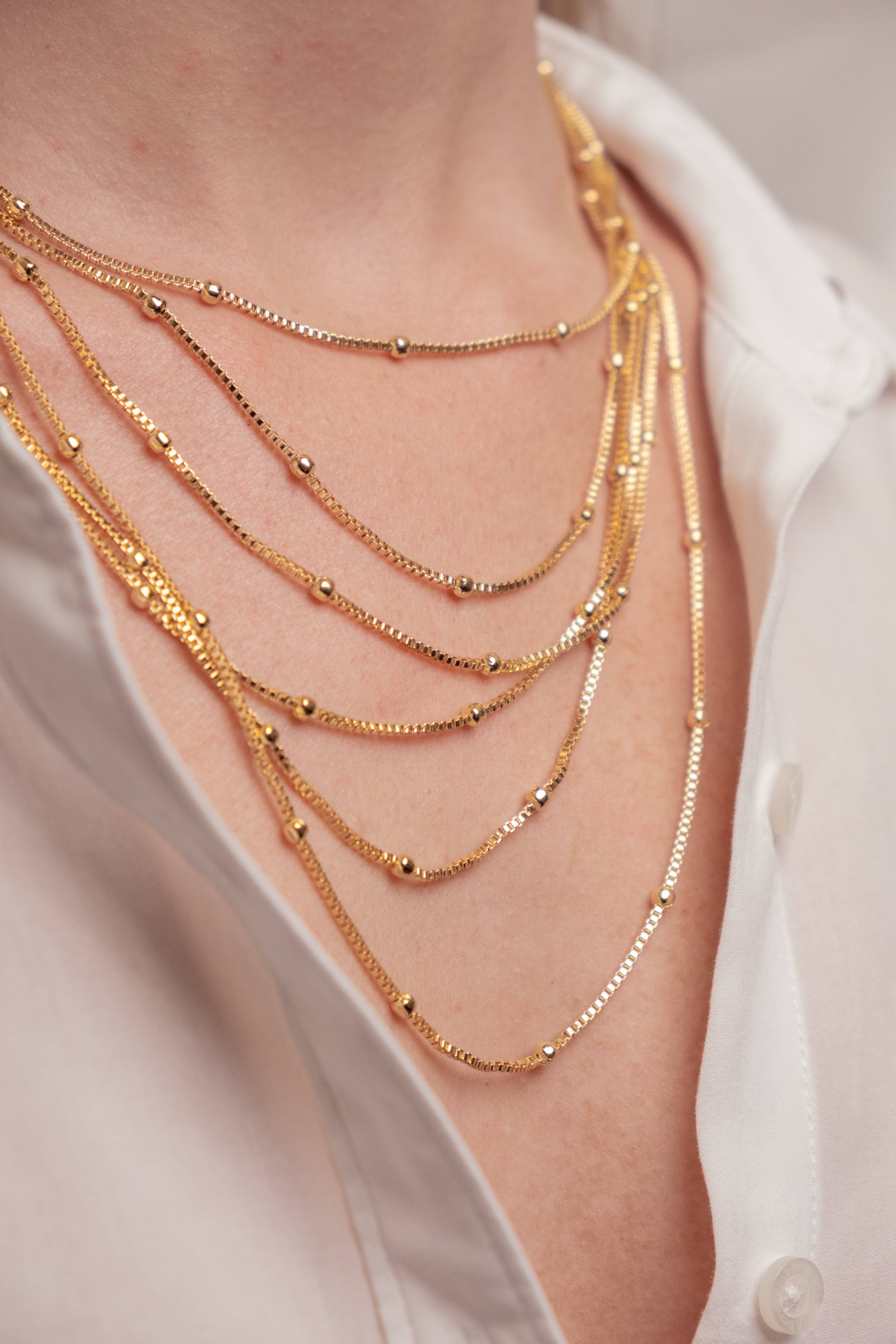 Corina 18K Gold Filled Necklace (Handmade in Brazil)
