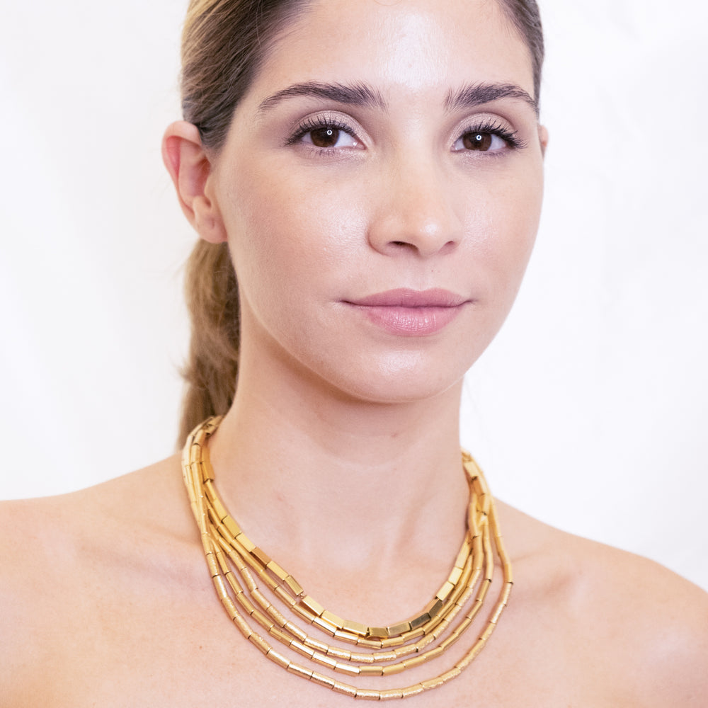 
                      
                        layers 18k high quality Gold Filled Necklace, Hand made in Brazil
                      
                    