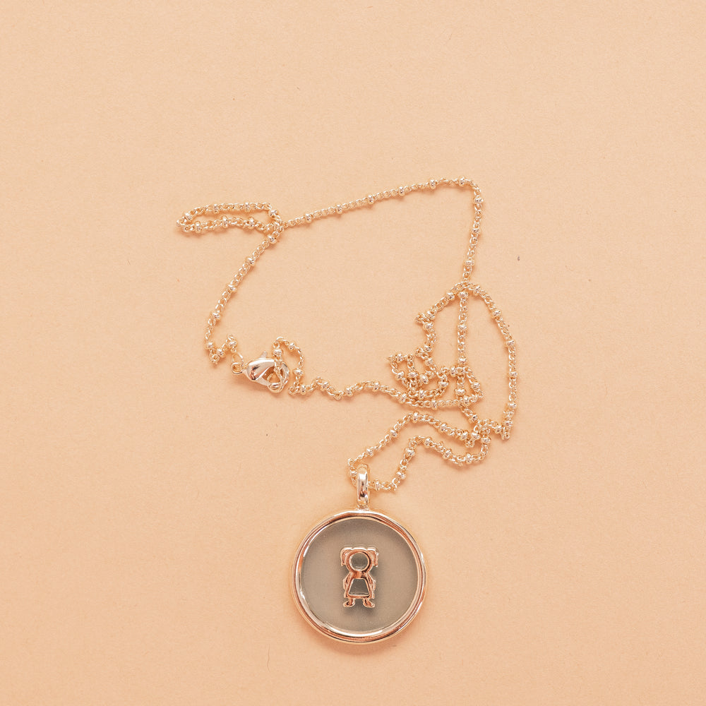 
                      
                        Dear Mommy, 18k Gold filled and Natural Stone, Necklace Included
                      
                    