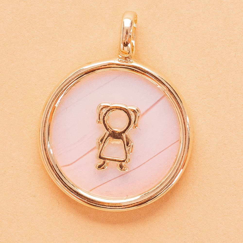 
                      
                        Dear Mommy, 18k Gold filled and Natural Stone, Necklace Included
                      
                    
