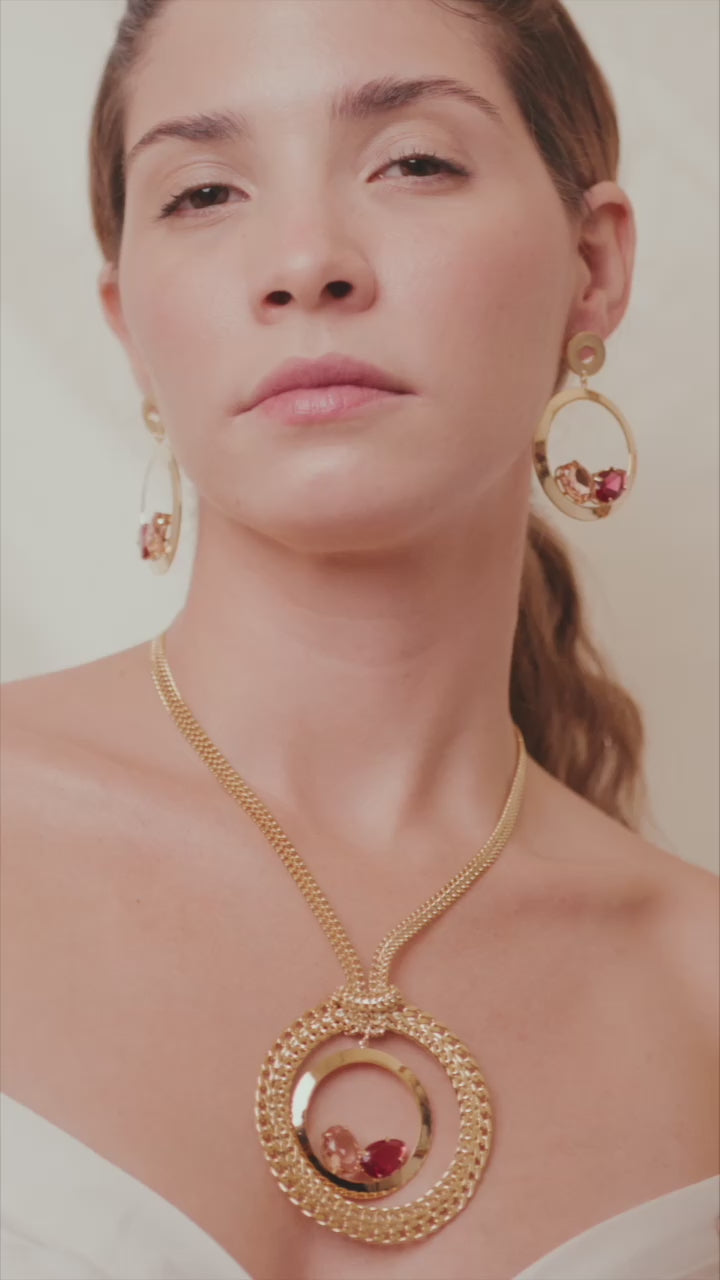 Penelope, 18k Gold FIlled set, Handmade in Brasil