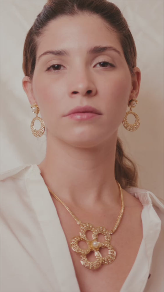 
                      
                        Load and play video in Gallery viewer, Arecibo, 18k Gold FIlled set, Handmade in Brasil
                      
                    