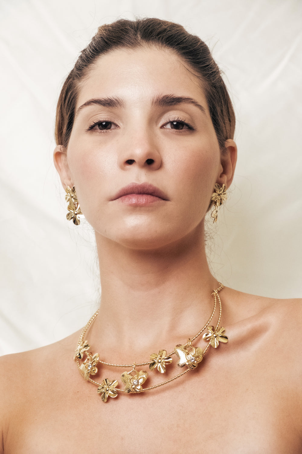 Celia 18k Gold FIlled set, Handmade in Brasil