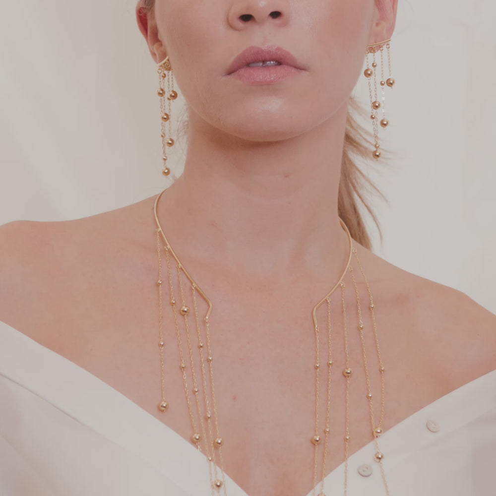 
                      
                        Load and play video in Gallery viewer, Elegant set, 18k Gold FIlled set, Handmade in Brasil
                      
                    