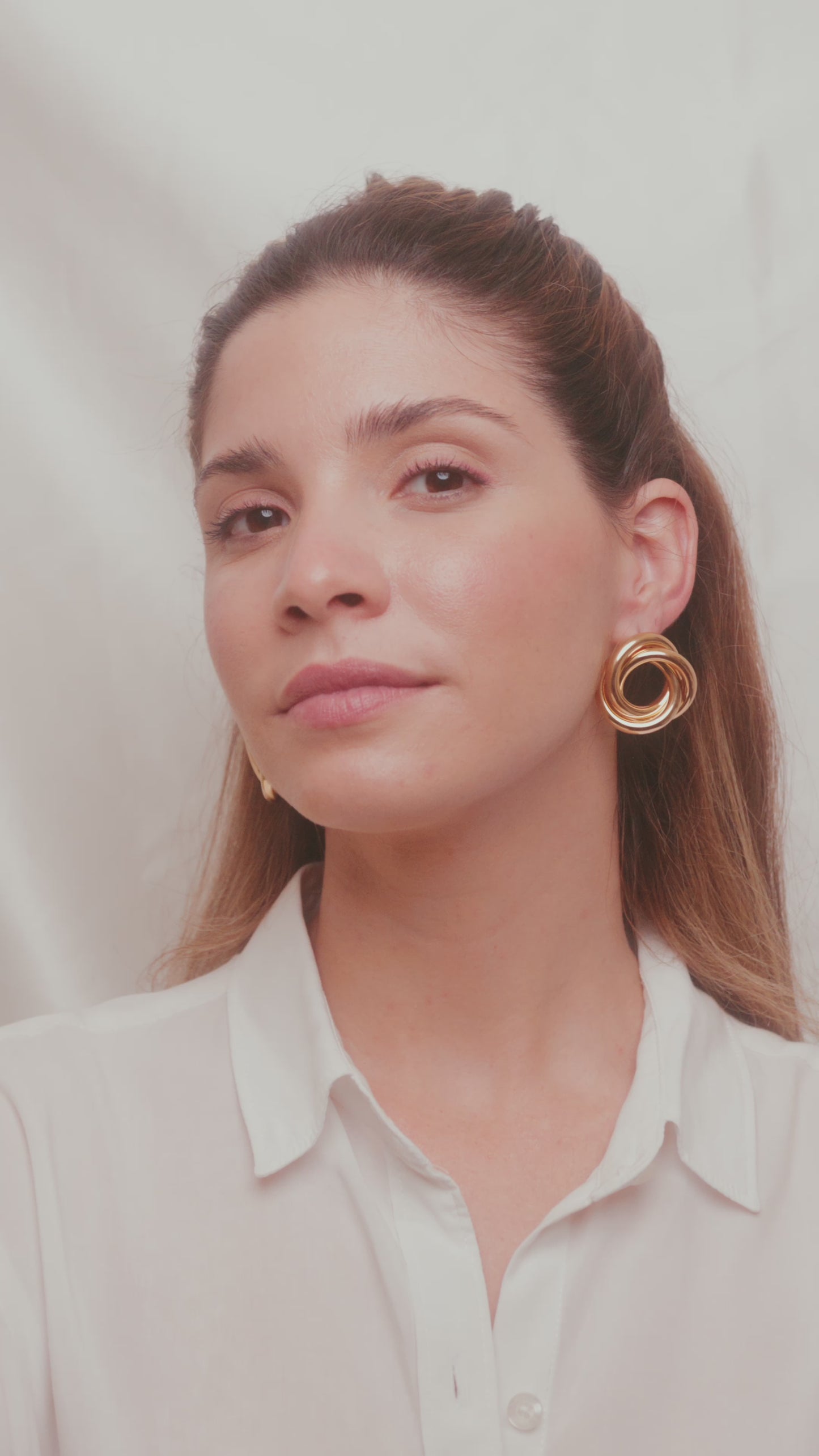 Macarena, 18k high quality Gold Filled Earrings, Hand made in Brazil